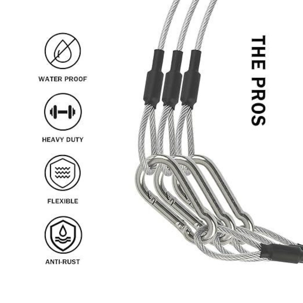 Stainless Steel Security Cable - Cable Lock Flexible ulasan dan harga