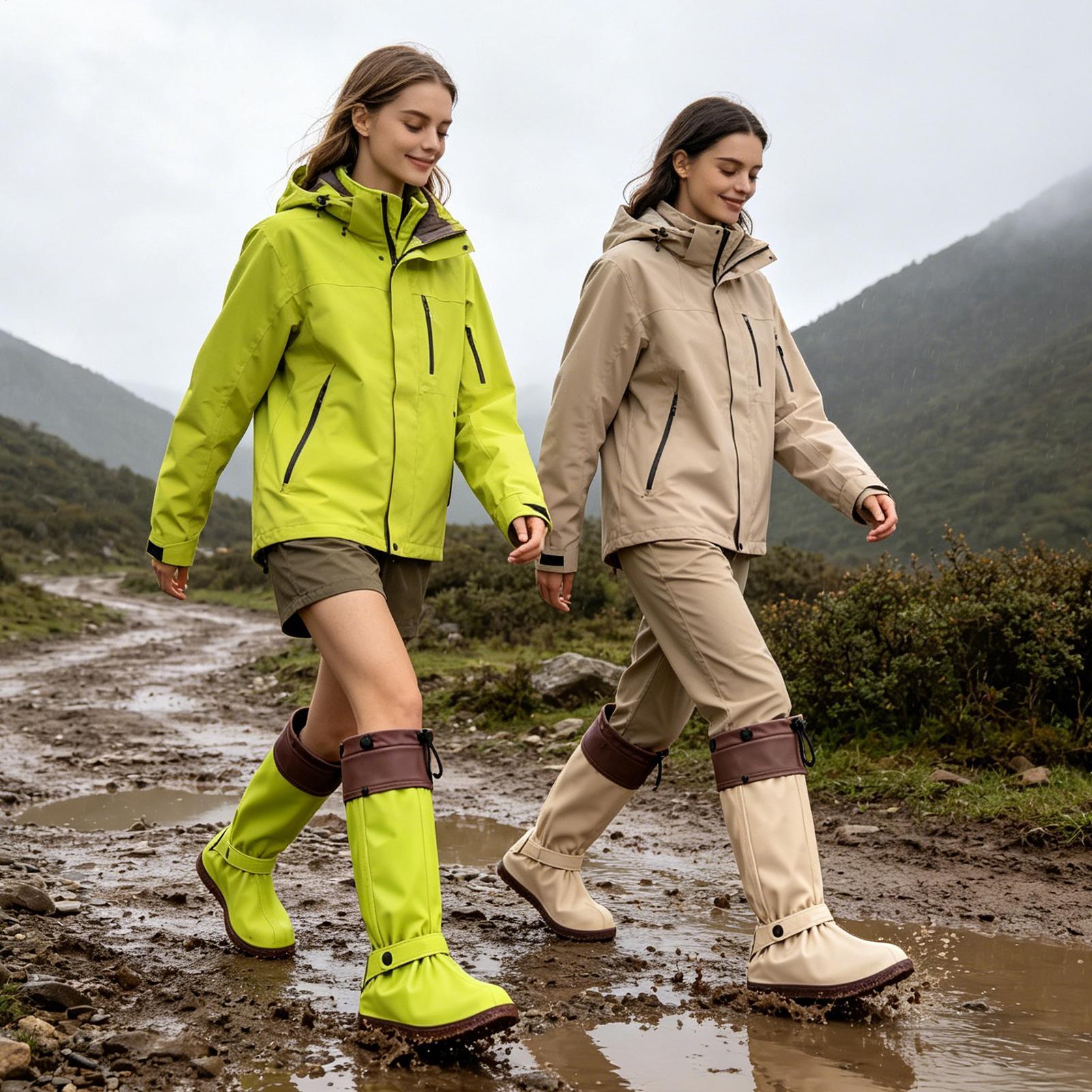 Rain Shoe Covers Zipper Reusab - Cycling Commute Shoes ulasan dan harga