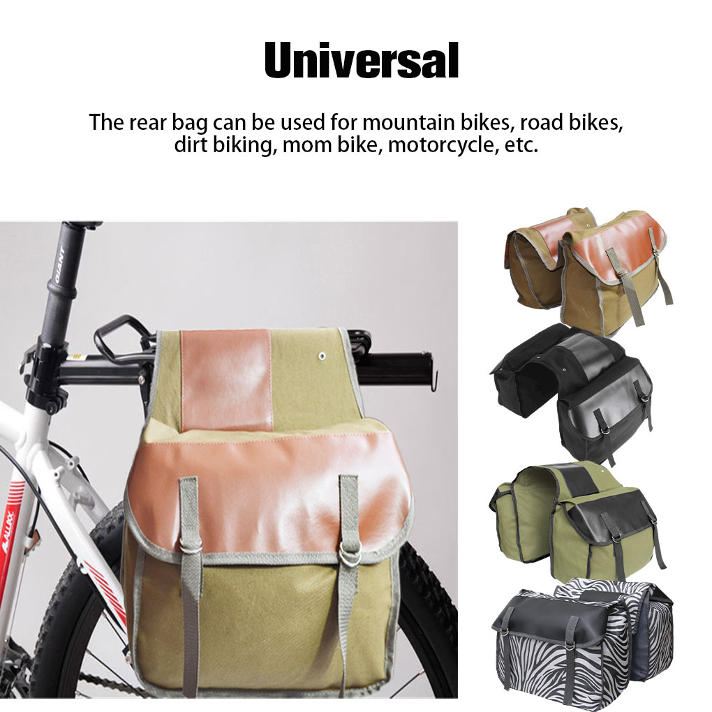 30L Rear Rack Bag Bike Canvas  - Panniers Waterproof Rear ulasan dan harga
