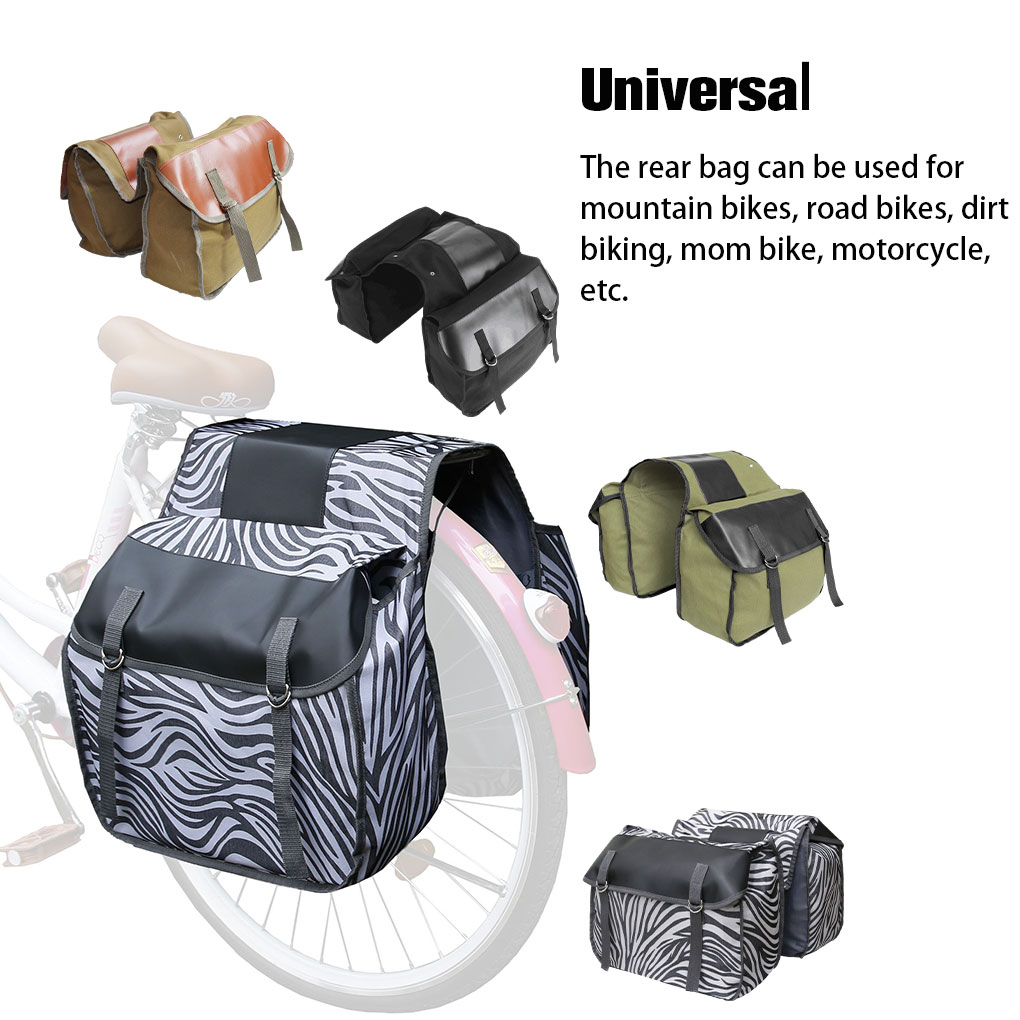 30L Rear Rack Bag Bike Canvas  - Panniers Waterproof Rear ulasan dan harga